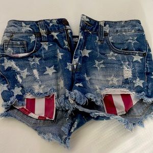 Blue High rise shorts mossimo supply